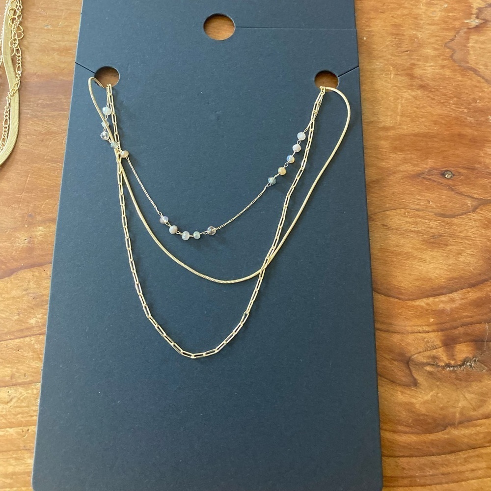 Simons Stacked delicate necklace